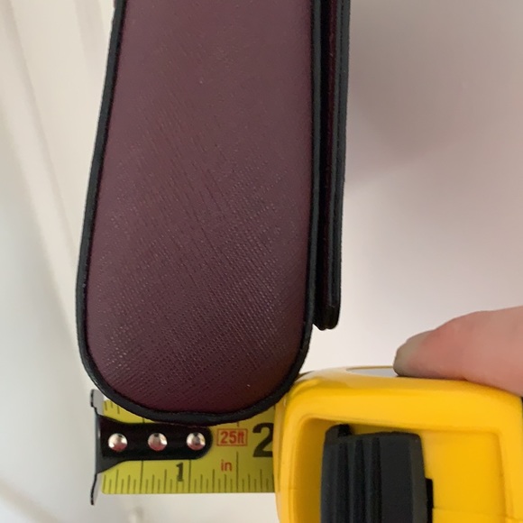 Kate Spade 100% Leather Dark Purple Shoulder Purse - Picture 6 of 7